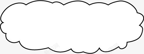 云朵边框png免抠素材_88icon https://88icon.com png图形 png装饰 云朵 装饰 边框 黑色