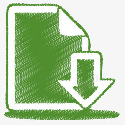 green绿色的文档图标图标
