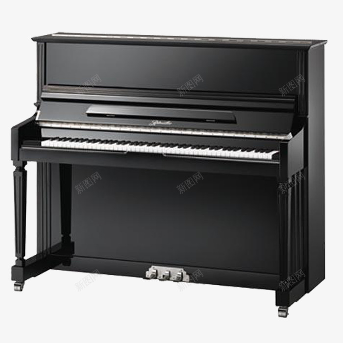 钢琴png免抠素材_88icon https://88icon.com 乐器 烤漆 钢琴 黑色