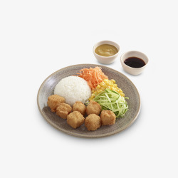 日式米饭套餐素材