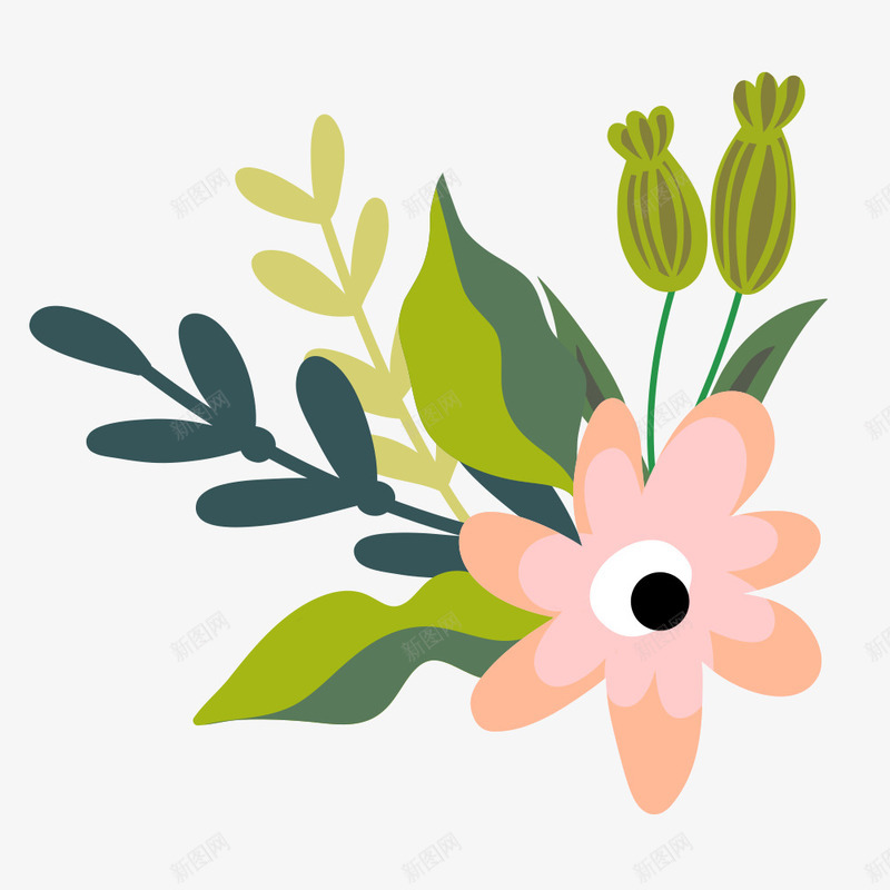 手绘水彩花草矢量图ai免抠素材_88icon https://88icon.com 婚礼 手绘水彩花草矢量 水彩植物 水彩玫瑰 浪漫鲜花 粉色小花 花纹 花草 装饰画 矢量图