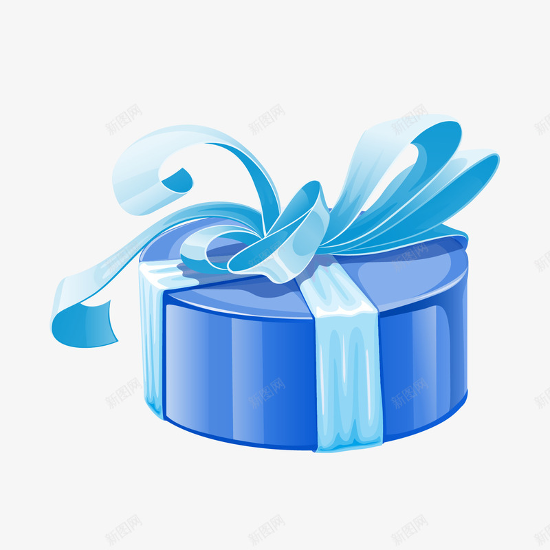 蓝色精美礼盒包装矢量图ai设计背景_88icon https://88icon.com 包装 礼盒 精美 蓝色 矢量图