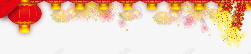 烟花灯笼背景psd免抠素材_88icon https://88icon.com png图片素材 免费png素材 新年背景素材 灯笼 烟花