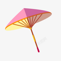 卡通日式雨伞矢量图素材
