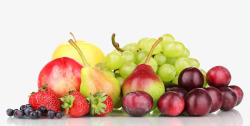 新鲜葡萄水果组合素材