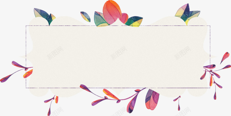 清新花卉卡通精美唯美标签装饰图标图标
