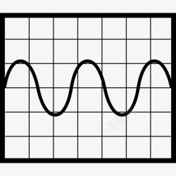 正弦波正弦波图形图标高清图片