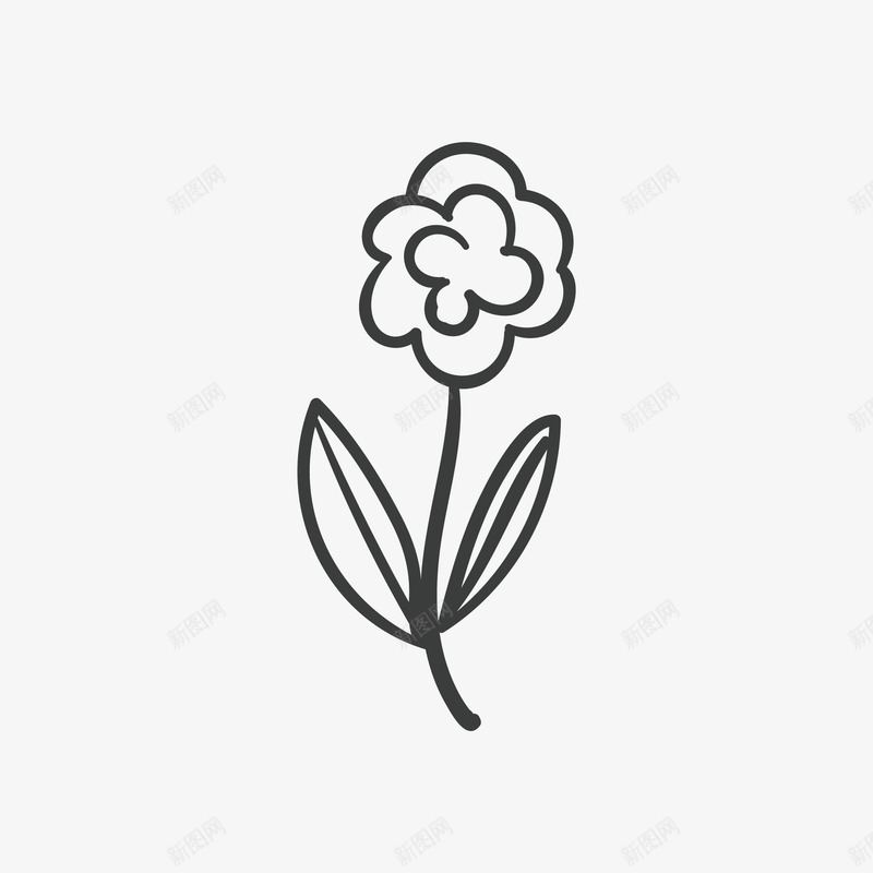 手绘花卉黑白花卉装饰png免抠素材_88icon https://88icon.com 免扣 卡通 填色练习 复古 大气 手绘 手绘花卉 文艺 浪漫 清新 简约 花卉 花朵 花束 黑白线条花