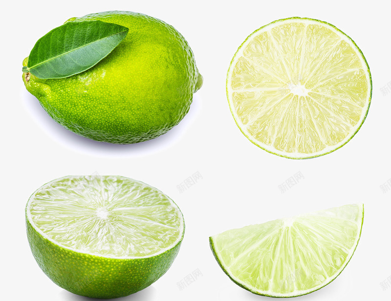 新鲜的青色柠檬png免抠素材_88icon https://88icon.com 新鲜水果柠檬 柠檬切半 柠檬高清图片 绿色多汁柠檬 青柠食物食品