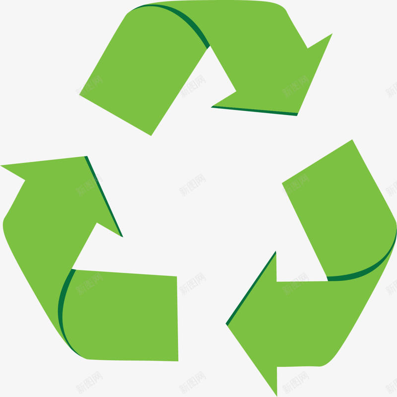 绿色立体箭头循环png免抠素材_88icon https://88icon.com 世界环境日 回收 爱护环境 环保 生态循环 绿色箭头 自然
