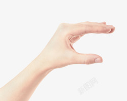 U型针手比作u形手势方向高清图片