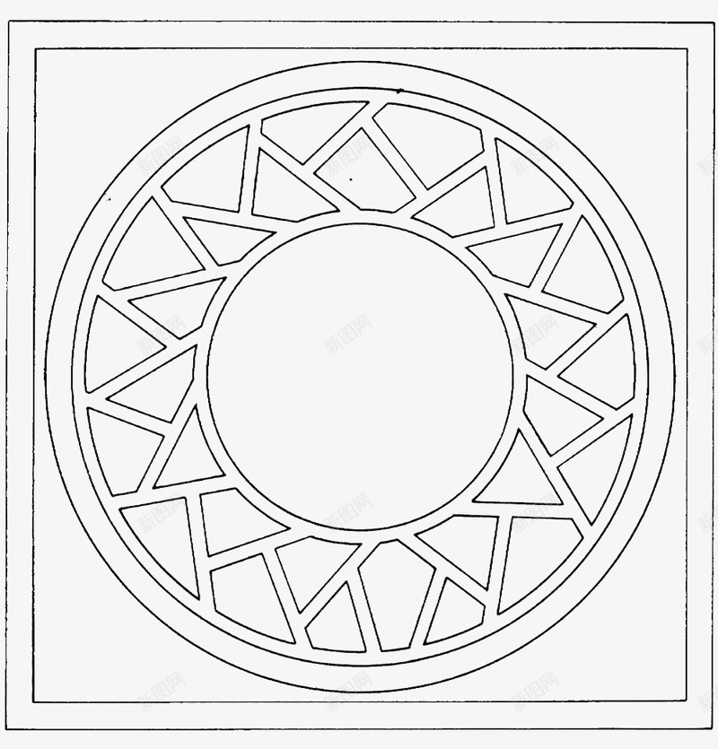 中式圆形镂空花纹方框图案png免抠素材_88icon https://88icon.com 中式 中式方框 图形框 图形框框 圆形 方框 简约风格 花纹 装饰图案 镂空