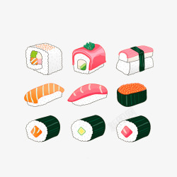 美味日式寿司素材
