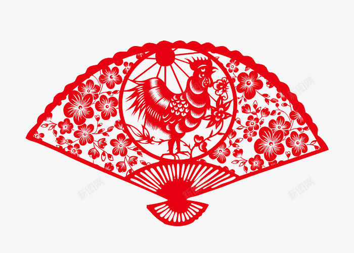 红色剪纸扇子png免抠素材_88icon https://88icon.com 2017 中国风 卡通樱花红色扇子 扇子 新年 简单的扇子图片 红色扇子 鸡剪纸