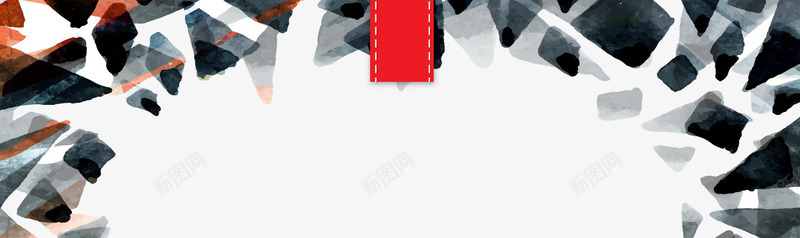 水彩绘不规则图形png免抠素材_88icon https://88icon.com 动感装饰 活动装饰 背景装饰 黑色不规则图形