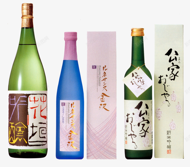 创意日式酒包装png免抠素材_88icon https://88icon.com 创意 包装 平面 日式 日式包装 日本 盒子 花酒 设计 酒