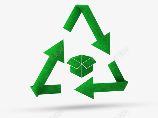 可回收物绿色回收箭头图标图标