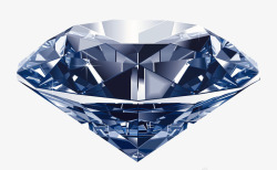 蓝色大气钻石装饰图案素材