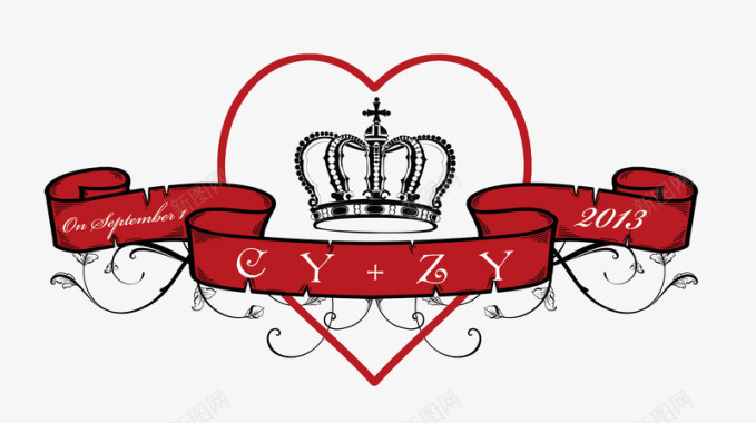 风格婚礼logo图标图标