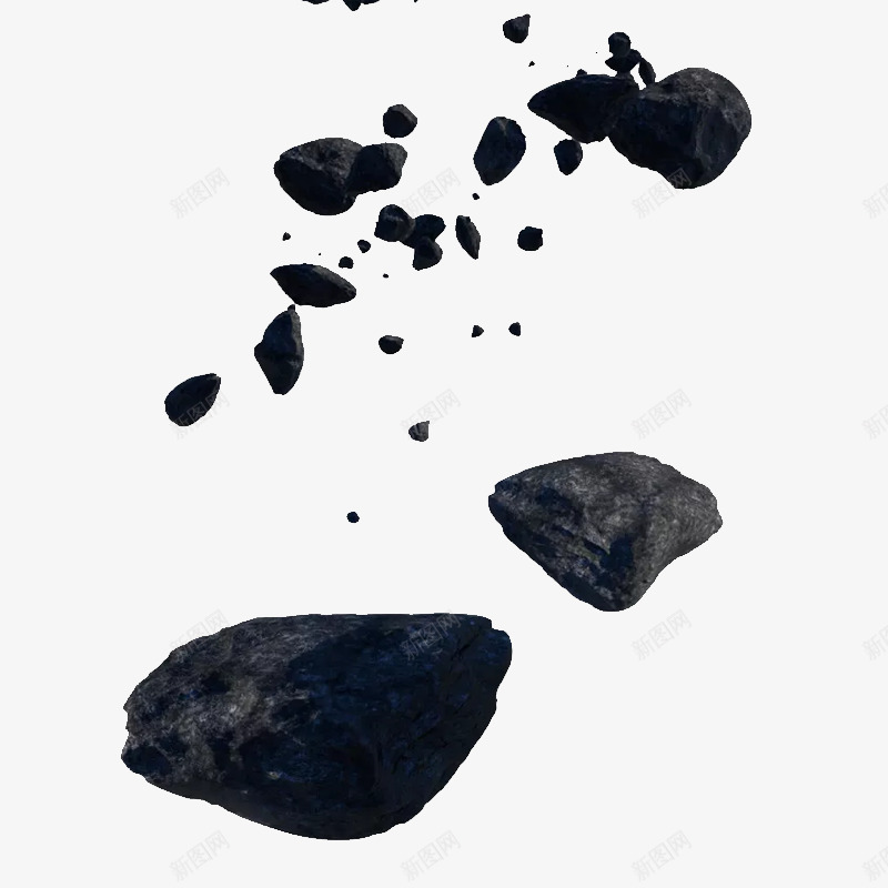 碎裂的石头png免抠素材_88icon https://88icon.com png图形 png装饰 石块 石头 碎石 碎石块 装饰