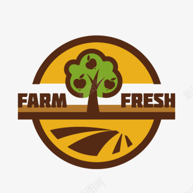 农产品公司折页新鲜农作物图标图标