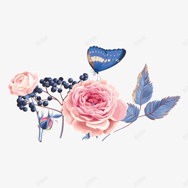 母亲节漂亮装饰花朵矢量图ai免抠素材_88icon https://88icon.com 唯美文艺 母亲节 漂亮花朵矢量 花卉插画 花朵装饰 矢量图