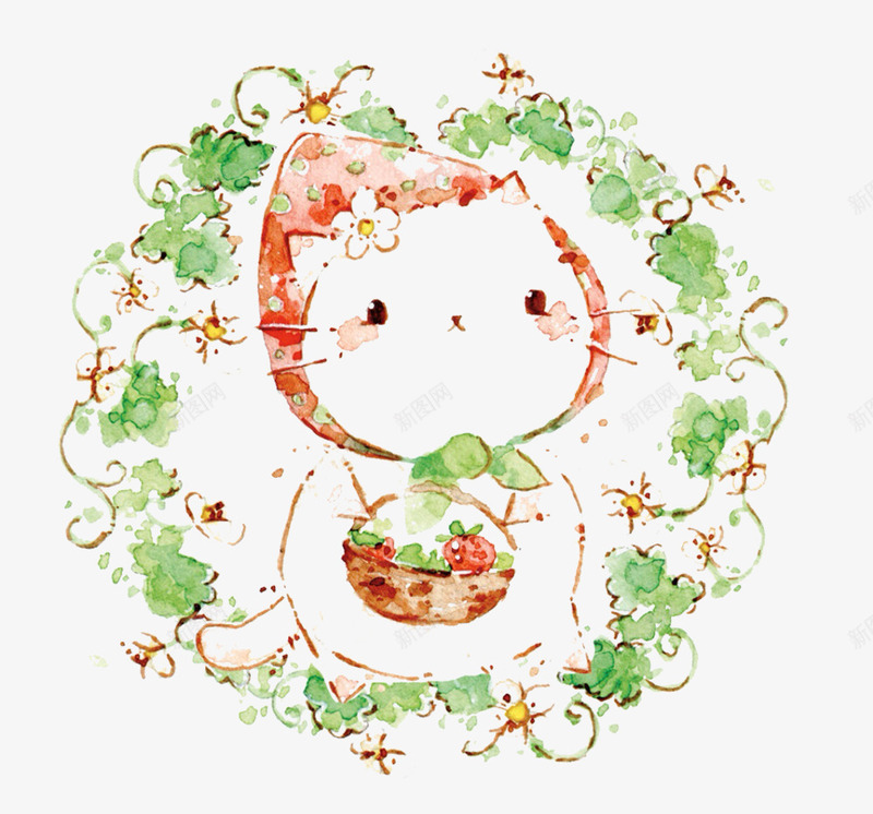 萌萌哒的小草莓猫png免抠素材_88icon https://88icon.com 动物 手绘 水果 清新 猫 草莓 食物