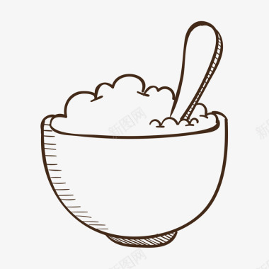 PNG图形一碗米饭图标图标