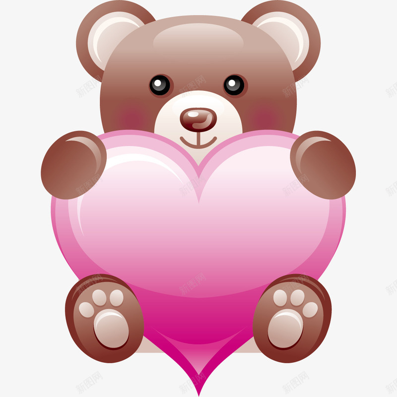 卡通手绘抱着爱心的小熊png免抠素材_88icon https://88icon.com 动物 卡通小熊 唯美 小熊 心形 手绘熊 抱着爱心的小熊 浪漫 爱心 爱情