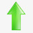 green箭头起来绿色提升上升提升上传增图标图标
