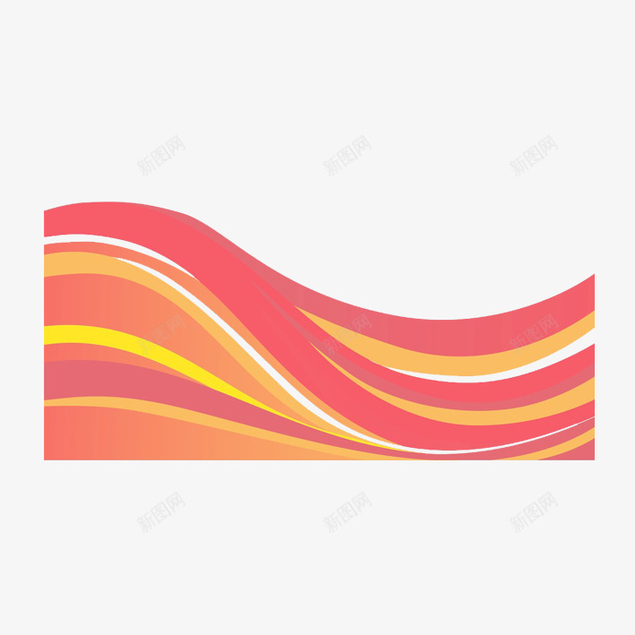 波纹牛黄橘黄波纹png免抠素材_88icon https://88icon.com 不规则波浪 中国风格 手绘 插画 橘黄 涂色 简单 简约式