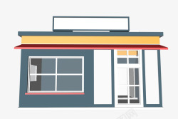 矢量KFC卡通快餐店卡通3D建筑图标高清图片