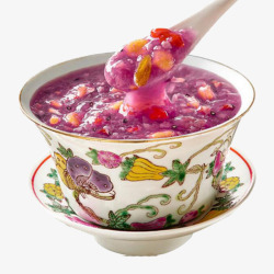 健康紫薯早餐粥素材