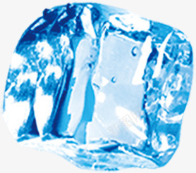 蓝色不规则倾斜冰块png免抠素材_88icon https://88icon.com 不规则 倾斜 冰块 蓝色