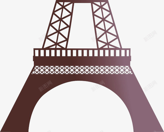 紫色巴黎铁塔建筑png免抠素材_88icon https://88icon.com 巴黎 建筑 紫色 铁塔