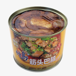 竹乌筋头巴脑牛肉牛杂罐头素材