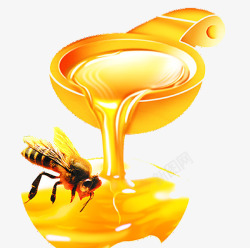 3d蜜蜂蜂蜜素材
