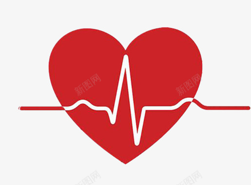 心痛红色心跳logo图标图标