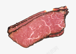 腌肉肉片食物素材
