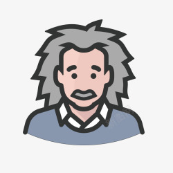 灰色爱因斯坦素材