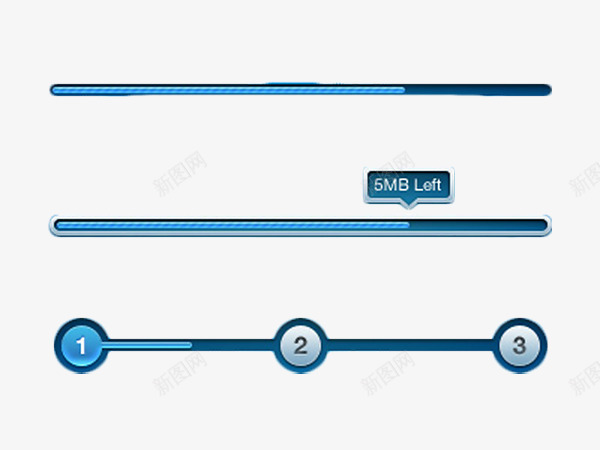 进度条psdpng免抠素材_88icon https://88icon.com UI素材 下载条素材 进度条PSD素材 进度条素材