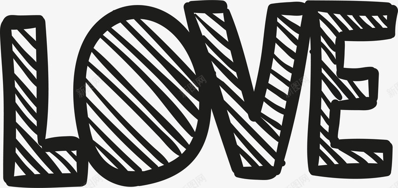 lovelove字体矢量图图标图标