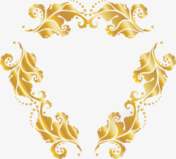 金色叶子装饰素材