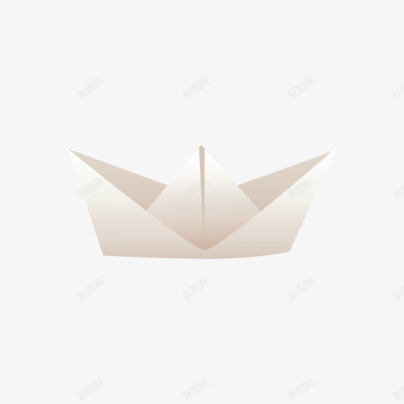 灰色的纸船矢量图ai免抠素材_88icon https://88icon.com 小白船 手绘 灰色 矢量图 纸船