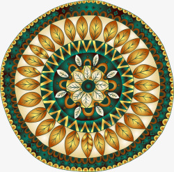 古典花纹圆圈素材