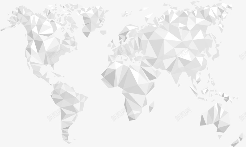 3D多边形世界地图png免抠素材_88icon https://88icon.com 世界地图 国际 国际局势 多边形 立体