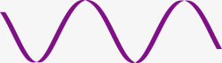 紫色波动线条图素材