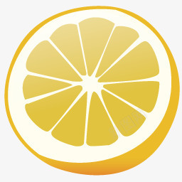 水果背景柠檬图标图标