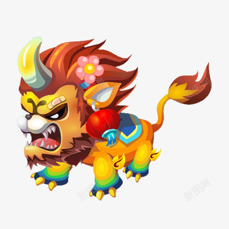 威猛大气年兽图png免抠素材_88icon https://88icon.com 大气 威猛 威猛大气年兽图 年兽图