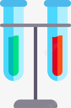 卡通化学老师化学试验用玻璃瓶子图标图标